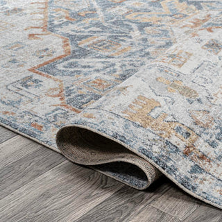 Tarifa Bohemian Medallion Low-Pile Machine-Washable Area Rug