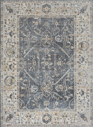 Lauren Rustic Border Low-Pile Machine-Washable Area Rug