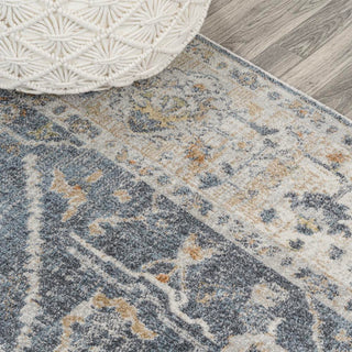 Lauren Rustic Border Low-Pile Machine-Washable Area Rug