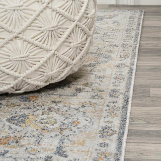 Lauren Rustic Border Low-Pile Machine-Washable Area Rug