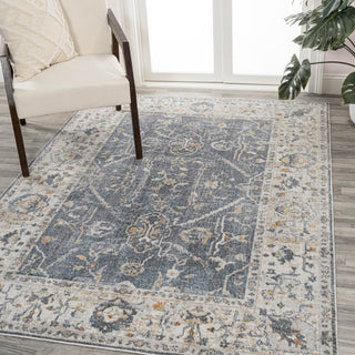 Lauren Rustic Border Low-Pile Machine-Washable Area Rug