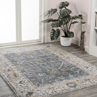 Lauren Rustic Border Low-Pile Machine-Washable Area Rug