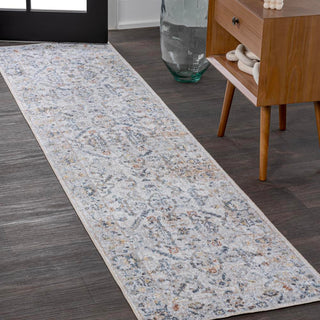 Lauren Rustic Border Low-Pile Machine-Washable Area Rug