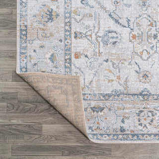 Lauren Rustic Border Low-Pile Machine-Washable Area Rug