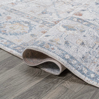 Lauren Rustic Border Low-Pile Machine-Washable Area Rug