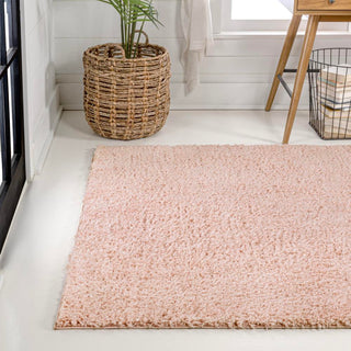 Martin Coastal Solid Glam Shag Machine-Washable Area Rug