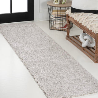 Martin Coastal Solid Glam Shag Machine-Washable Area Rug