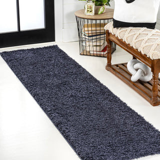 Martin Coastal Solid Glam Shag Machine-Washable Area Rug