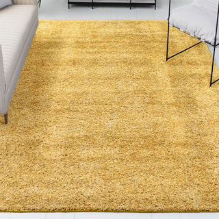 Martin Coastal Solid Glam Shag Machine-Washable Area Rug