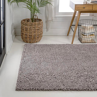 Martin Coastal Solid Glam Shag Machine-Washable Area Rug