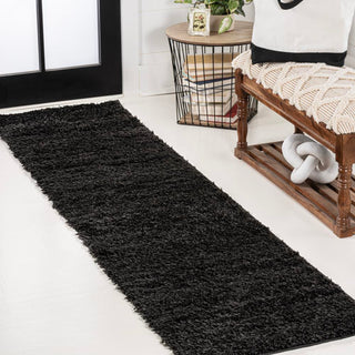 Martin Coastal Solid Glam Shag Machine-Washable Area Rug