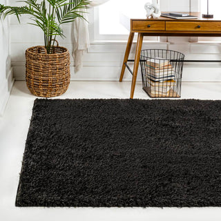 Martin Coastal Solid Glam Shag Machine-Washable Area Rug