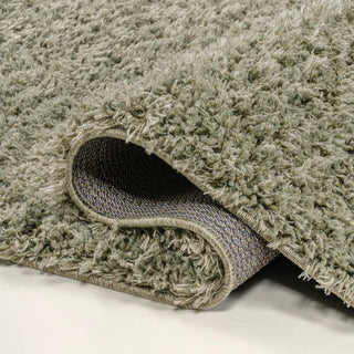 Martin Coastal Solid Glam Shag Machine-Washable Area Rug