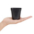 150 Pack Plastic Square Plant Pots for Seedlings, 2.6 Inches, Black by Plugsus Home Furniture