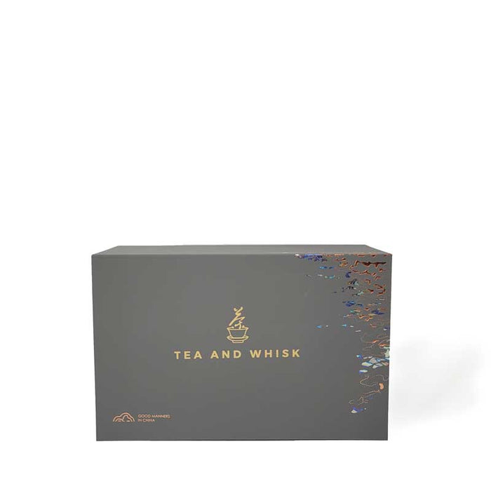 Grey Canister w/Gift Box by Tea and Whisk