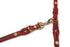 Butter Leather 2x Adjustable Dog Leash - Chili Red by Molly And Stitch US