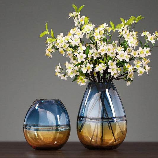 Modern Gradient Light Luxury Minimalist Glass  Vase by Blak Hom