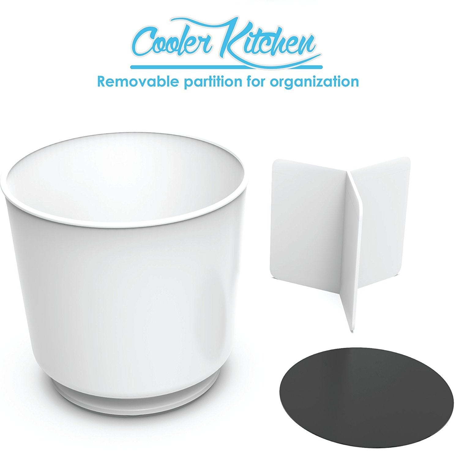 Extra Large and Sturdy Rotating Utensil Holder Caddy with No-Tip