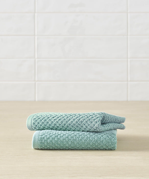 Lilly Cotton Bamboo Blended Washcloth Towel - Set of 2 by Blue Loom