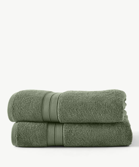 Liam Bath Towel With Performance Treatment - Set of 2 by Blue Loom