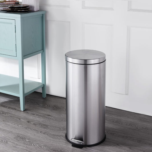 Leo 8-Gallon Step-Open Trash Can with FREE Mini Trash Can