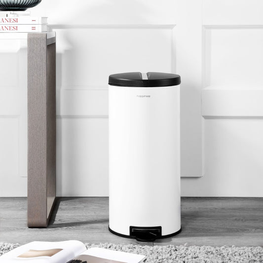 Oscar Round 8-Gallon Step-Open Trash Can with FREE Mini Trash Can