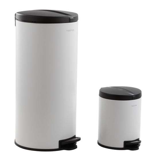 Oscar Round 8-Gallon Step-Open Trash Can with FREE Mini Trash Can