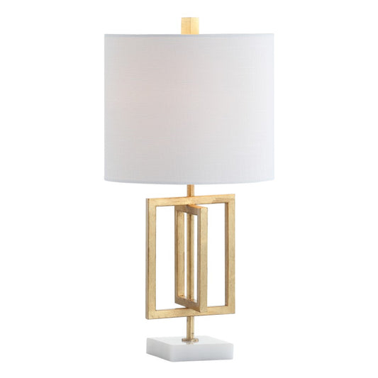 Budgie 20.25" Metal/Marble LED Table Lamp