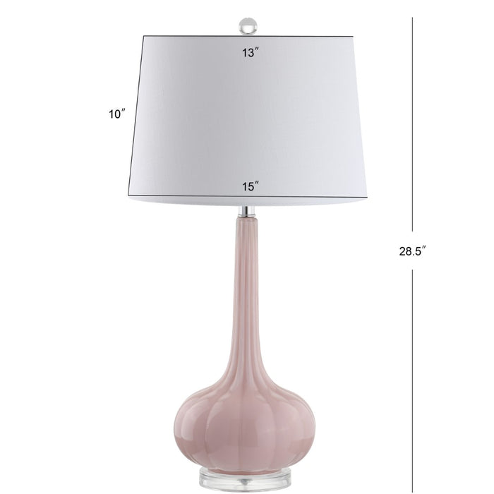 Sophia 28.5" Glass Teardrop LED Table Lamp, Set of 2
