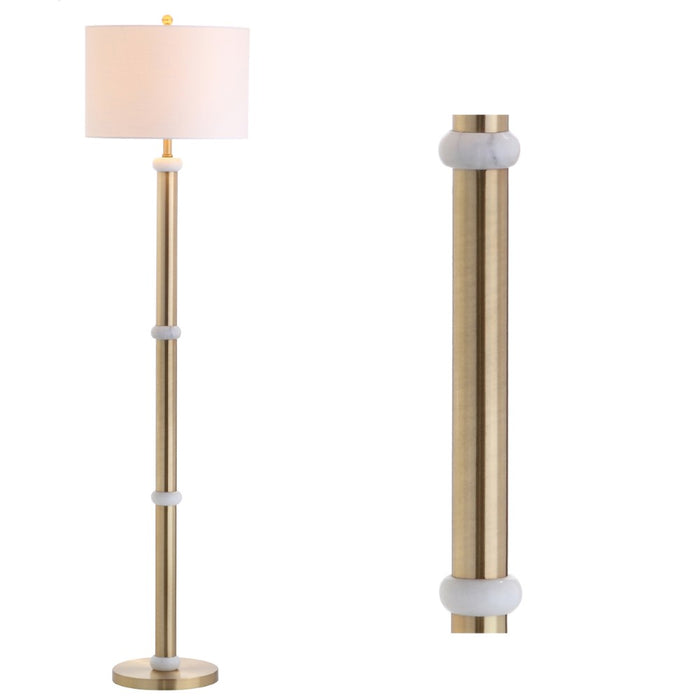 Kelvin 60.5 Metal/Marble LED Floor Lamp