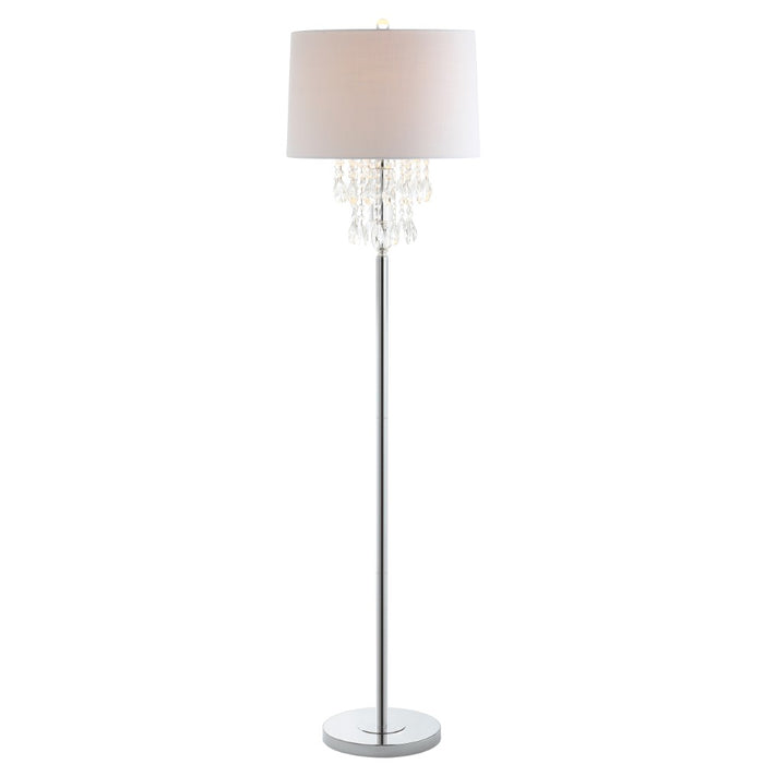 Layla 61" Crystal / Metal LED Floor Lamp