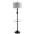 Leanna 60 Metal/Glass LED Side Table and Floor Lamp