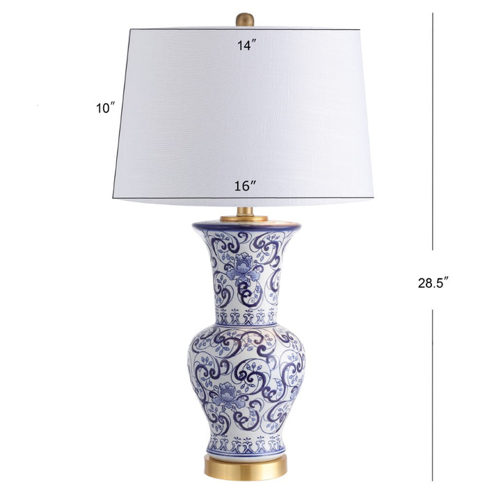 Gary 28.5" Chinoiserie LED Table Lamp