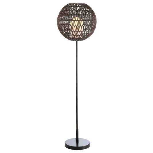 Silverfish 61" Outdoor Woven Globe LED Floor Lamp