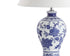 Lewis 21.5 Ceramic/Crystal Chinoiserie Floral LED Table Lamp