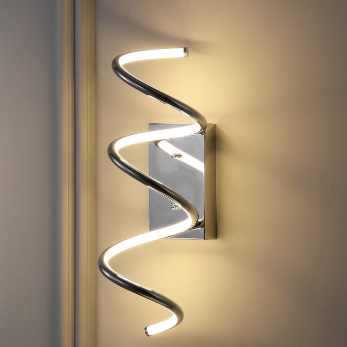 Corella 7" Modern Metal Integrated LED Vanity Light Sconce