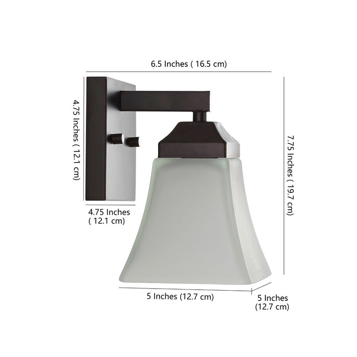 Wetherell Iron/Glass Modern Cottage LED Vanity Light