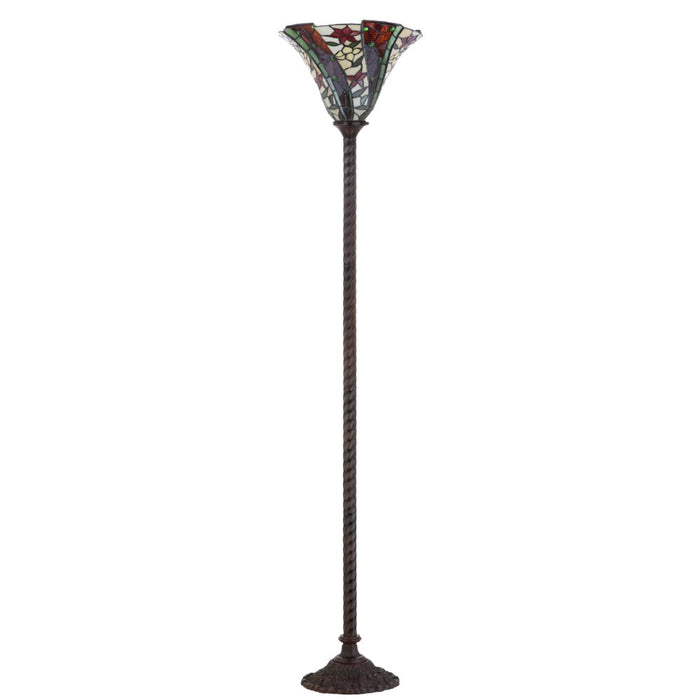 Leonardo Tiffany-Style 71 Torchiere LED Floor Lamp