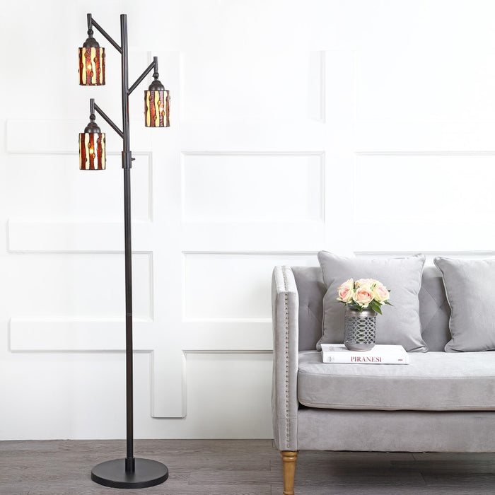 Bella Tiffany-Style 71" Multi-Light LED Floor Lamp