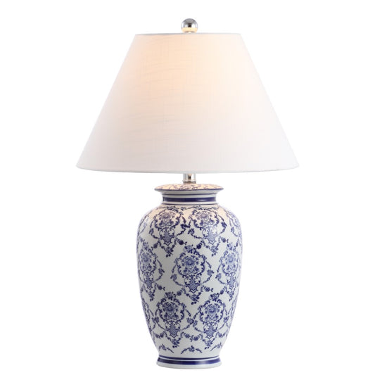 Trumpet 26.25" Chinoiserie Ceramic LED Table Lamp
