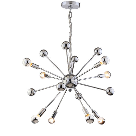 Harlee 8-Light 22.5" Metal Sputnik-Style LED Chandelier