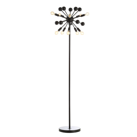 Coconut 10-Light 63" Modern Sputnik Metal LED Floor Lamp