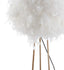 Rosy 52 Feather Metal LED Floor Lamp