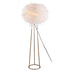 Rosy 52 Feather Metal LED Floor Lamp