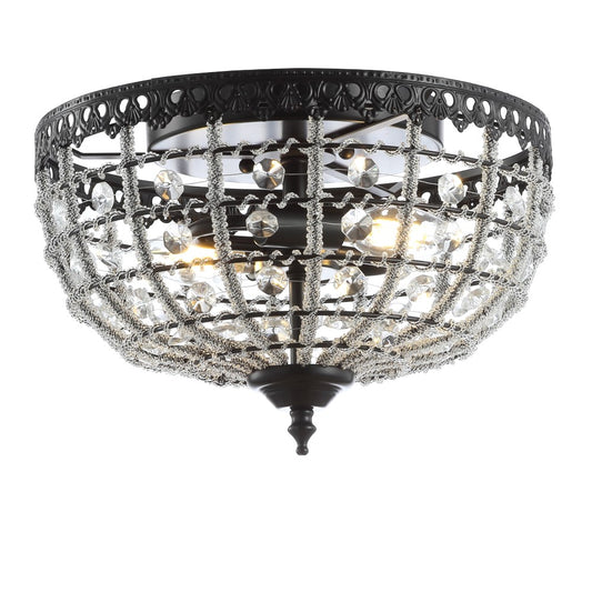 Moluccan 12.25" Low-Ceiling Metal/Acrylic LED Flush Mount