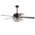 Meek 52 3-Light Bronze Crystal LED Ceiling Fan With Remote