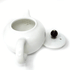 Classic White Porcelain Teapot Brown Knob by Tea and Whisk