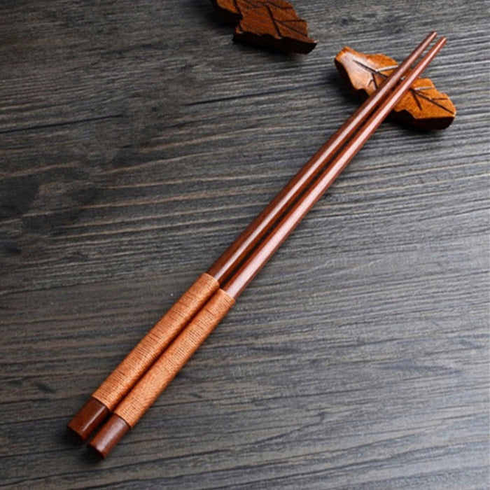 Handmade Japanese Natural Chestnut Wood Sushi Chopsticks by Blak Hom