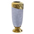 11.5” Regal Stone Vase with Gold Accents by Nearly Natural