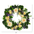 22” Mixed Rose and Daisy Artificial Wreath by Nearly Natural